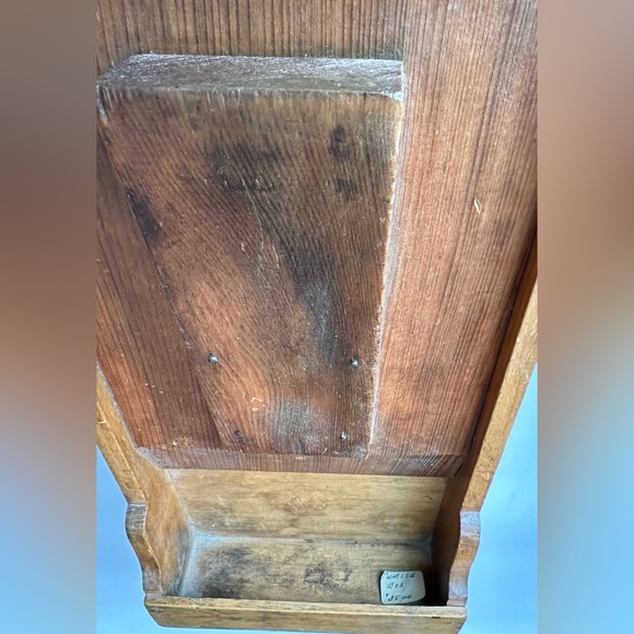 Antique Pine Pumice Box, Scrub Box, Wall Box - Picture 7 of 7